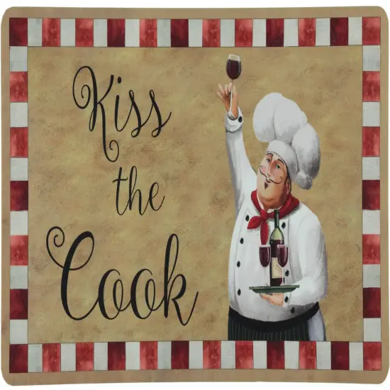 2-Pack Premium Comfort Kitchen Mats (Kiss the Cook) {4}