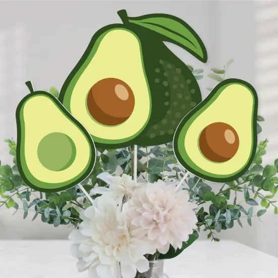 Big Dot of Happiness Hello Avocado - Fiesta Party Centerpiece Sticks - Table Toppers - Set of 15 {1}