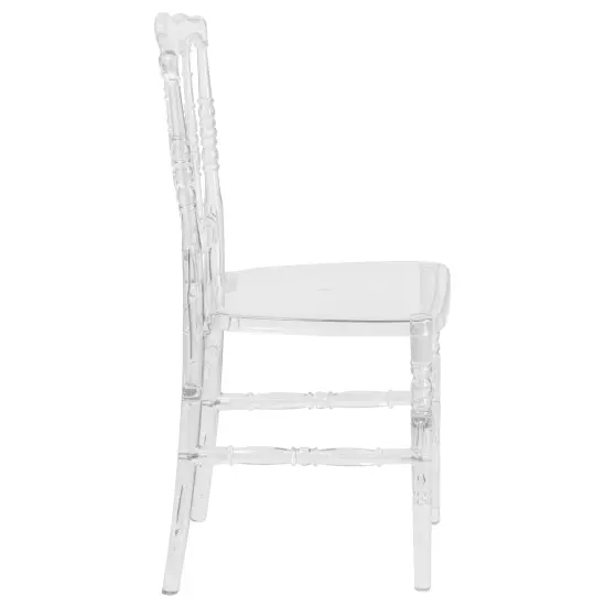 Emma and Oliver Napoleon Stacking Chair Crystal Ice {5}