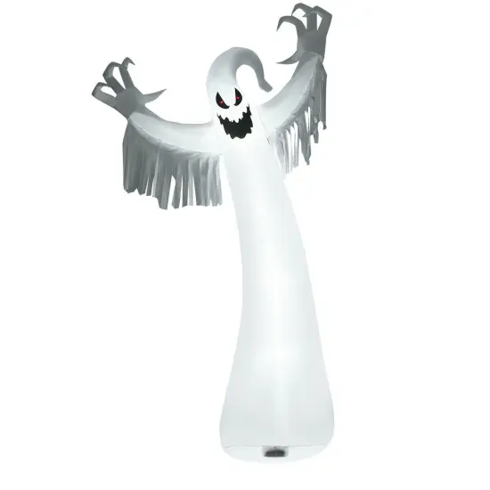 12 Feet Halloween Inflatable Spooky Ghost with Blower and LED Lights {1}