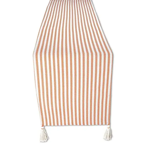 Fall Table Runner 72 Inches Long for Fall D&eacute;cor, 100% Cotton Thanksgiving Table Runner for Fall Decorations for Home, Table Runner Fall or Boho Table Runner, Fall Runner (Russet Orange) {2}