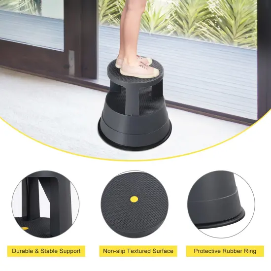 330 lbs Step Stool with Non-Slip Rubber Platform {5}