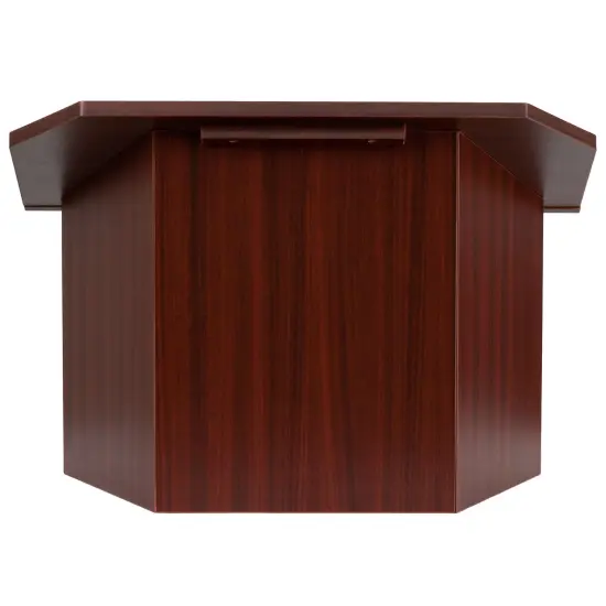 Emma and Oliver Foldable Tabletop Lectern Mahogany {3}