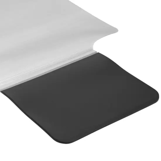 Emma and Oliver Ergonomic Sit or Stand Chair Mat with Hinged Cushioned Mat - Anti-Fatigue Mat Black and Clear {5}