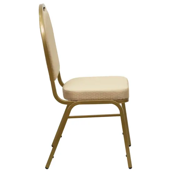 Emma and Oliver Dome Back Stacking Banquet Dining Chair GreenFab/GoldVein {10}