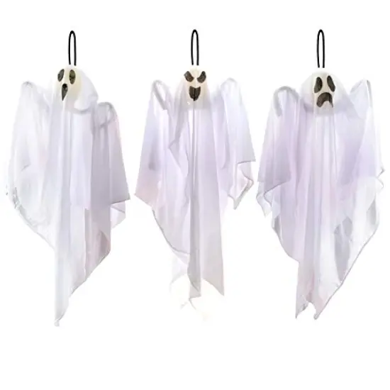 JOYIN 3 Pack Halloween Party Decoration 25.5" Hanging Ghosts, Cute Flying Ghost for Front Yard Patio Lawn Garden Party D&eacute;cor and Holiday Decorations {2}
