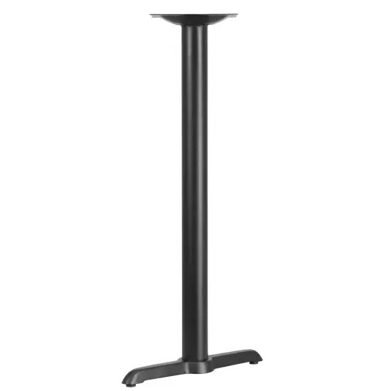 Emma and Oliver 5'' x 22'' Restaurant Table T-Base with 3'' Dia. Bar Height Column Black {1}