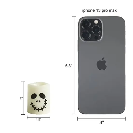 GenSwin Halloween Flameless Votive Candles Color Changing with Remote Timer, Battery Operated LED Tealight Candles for Halloween Home Decoration Gifts(6 Pack, 1.5&rdquo; x 2&rdquo;)(Battery Included) {2}