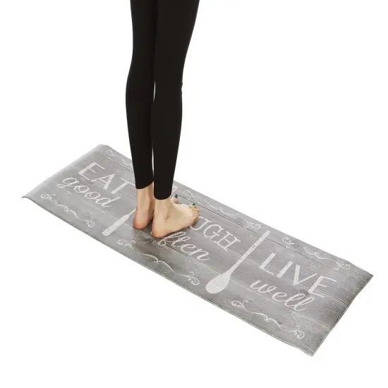 20"x55" Oversized Cushioned Anti-Fatigue Kitchen Runner Mat (Eat Laugh Live) {2}