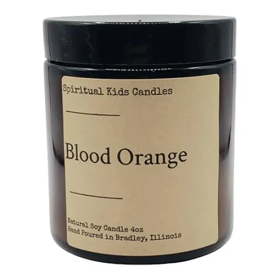 Blood Orange Soy Candle 4oz Hand Poured with Soy Wax and Fragrant/ Essential Oils! {1}