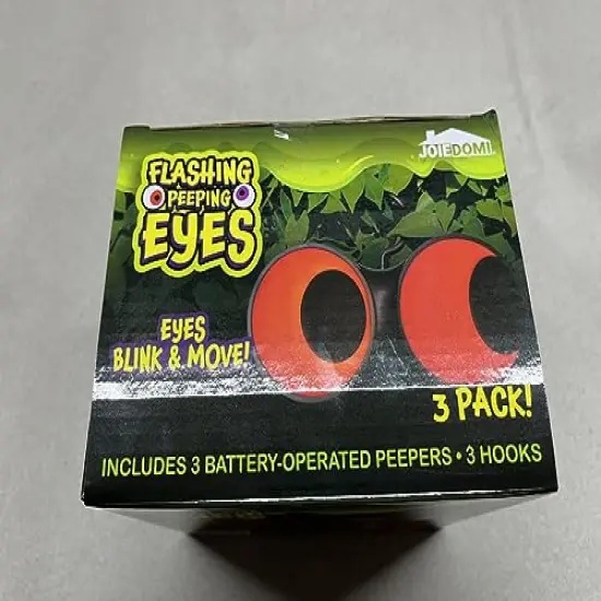 Joiedomi Halloween Flashing Peeping Eyes Lights Animated (3 Pack); Dark Activite, Halloween Light Decorations, Outdoor Lawn Decor {4}