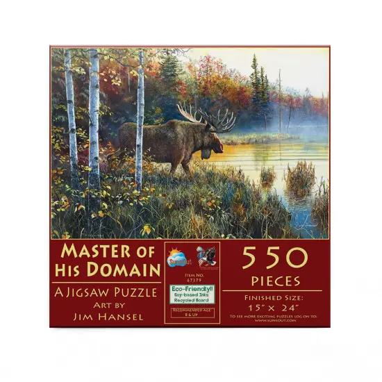 Sunsout Master of His Domain 550 pc Jigsaw Puzzle 67379 {4}
