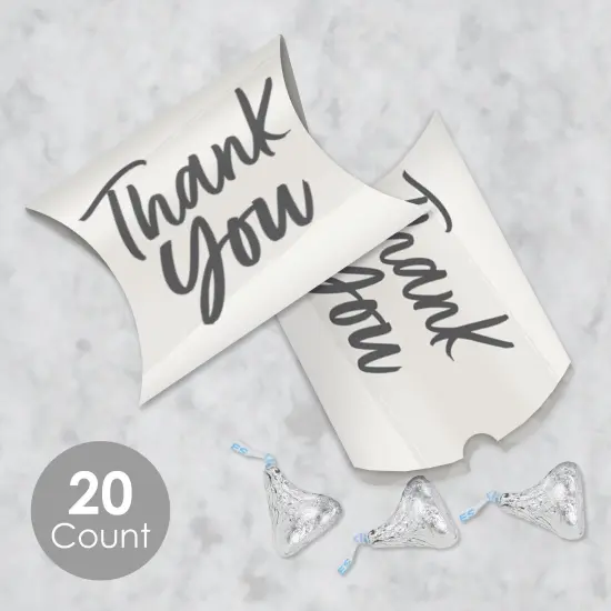 Big Dot of Happiness Champagne Elegantly Simple - Favor Gift Boxes - Guest Party Favors Petite Pillow Boxes - Set of 20 {3}