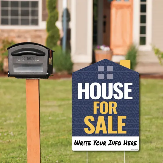 Big Dot of Happiness House For Sale Sign - Welcome Yard Sign {3}