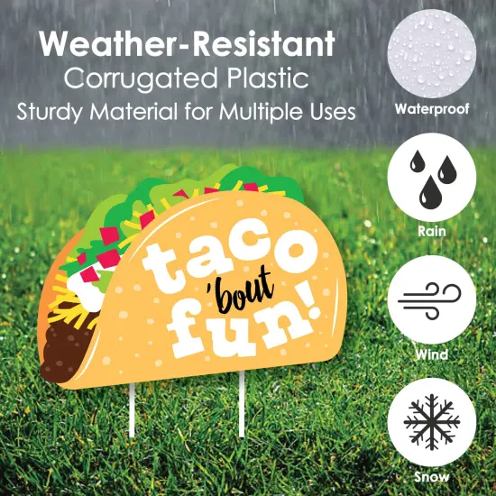 Big Dot of Happiness Taco 'Bout Fun - Lawn Decorations - Outdoor Fiesta Yard Decorations - 10 Piece {6}