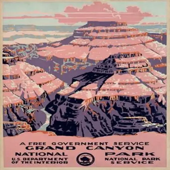 Grand Canyon National Park, a Free Government Service, ca. 1938 Poster Print by WPA - Item # VARPDX455906 {1}