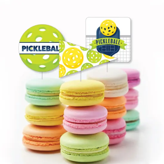 Big Dot of Happiness Let&rsquo;s Rally - Pickleball - DIY Shaped Birthday or Retirement Party Cut-Outs - 24 Count {6}
