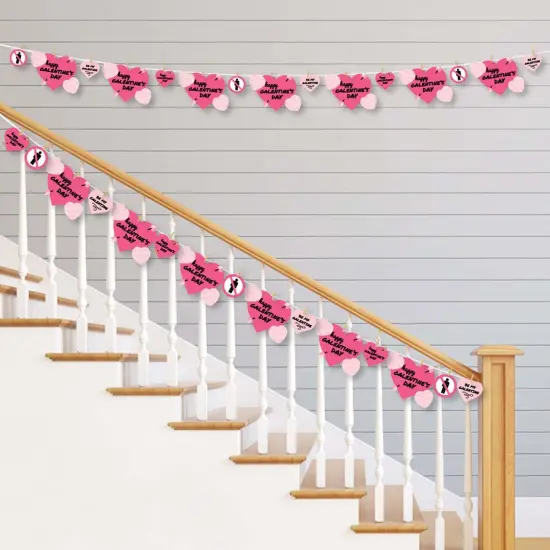 Big Dot of Happiness Be My Galentine - Galentine's and Valentine's Day DIY Decorations - Clothespin Garland Banner - 44 Pieces {3}