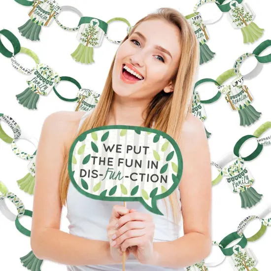 Big Dot of Happiness Family Tree Reunion - Banner and Photo Booth Decorations - Family Gathering Party Supplies Kit - Doterrific Bundle {3}