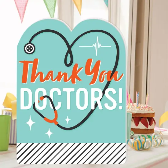 Big Dot of Happiness Thank You Doctors - Doctor Appreciation Week Giant Greeting Card - Big Shaped Jumborific Card {3}