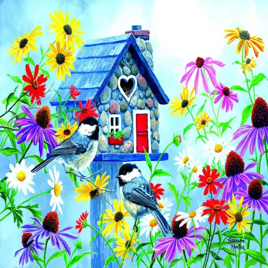 Sunsout Tweet hearts Cottage 500 pc Jigsaw Puzzle 69726 {1}