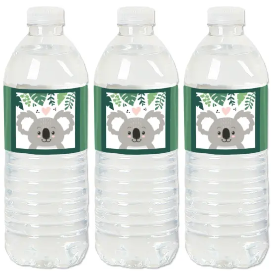 Big Dot of Happiness Koala Cutie - Bear Birthday Party and Baby Shower Water Bottle Sticker Labels - Set of 20 {1}