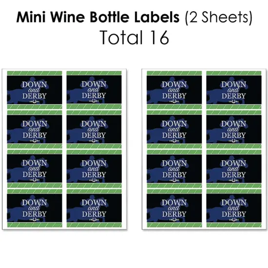 Big Dot of Happiness Kentucky Horse Derby - Mini Wine Bottle, Wine Bottle & Water Bottle Labels - Horse Race Party Decors - Beverage Bar Kit - 34 Pcs {4}