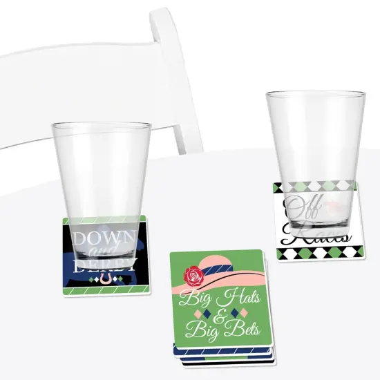 Big Dot of Happiness Kentucky Horse Derby - Funny Horse Race Party Decorations - Drink Coasters - Set of 6 {4}