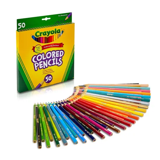 Crayola Colored Pencils-50/Pkg Long {6}
