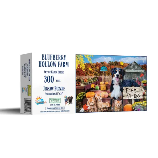 Sunsout Blueberry Hollow Farm 300 pc Jigsaw Puzzle 72060 {3}