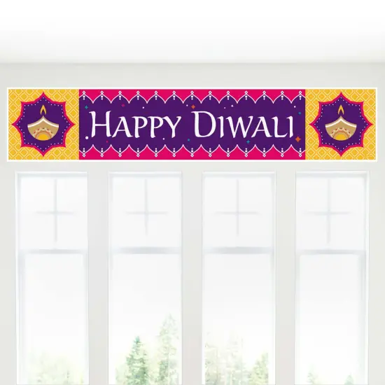 Big Dot of Happiness Happy Diwali - Festival of Lights Party Decorations Party Banner {6}