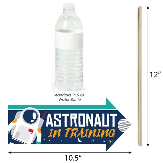 Big Dot of Happiness Funny Blast Off to Outer Space - Rocket Ship Baby Shower or Birthday Party Photo Booth Props Kit - 10 Piece {4}