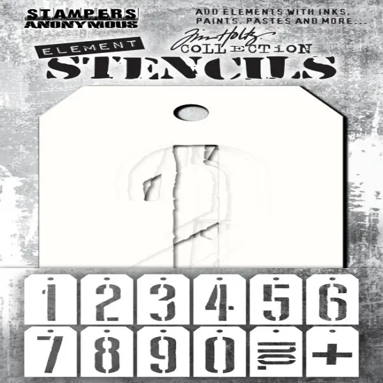 Tim Holtz Element Stencils 12/Pkg-Mechanical {1}