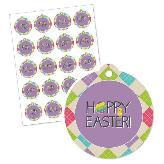 Big Dot of Happiness Hippity Hoppity - Easter Bunny Party Favor Gift Tags (Set of 20) {3}