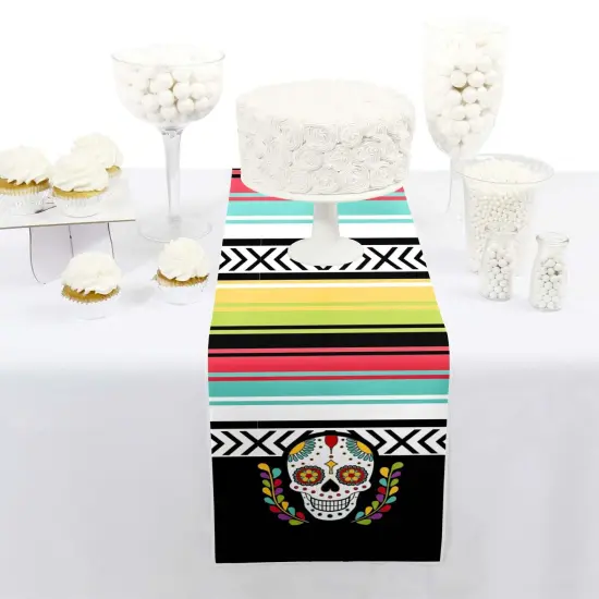 Big Dot of Happiness Day of the Dead - Petite Sugar Skull Party Paper Table Runner - 12 x 60 inches {3}
