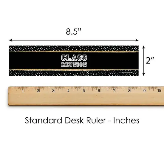 Big Dot of Happiness Reunited - School Class Reunion Party Water Bottle Sticker Labels - Set of 20 {6}