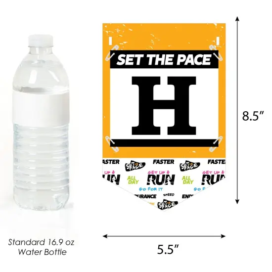 Big Dot of Happiness Set the Pace - Running - Birthday Party Bunting Banner - Birthday Party Decorations - Happy Birthday {4}