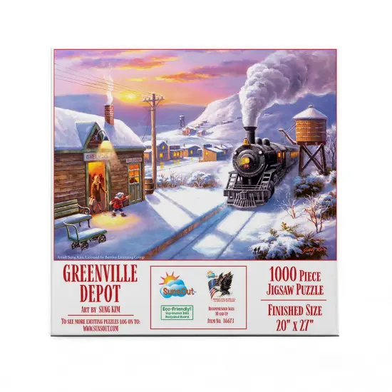 Sunsout Greenville Depot 1000 pc Jigsaw Puzzle 36673 {4}
