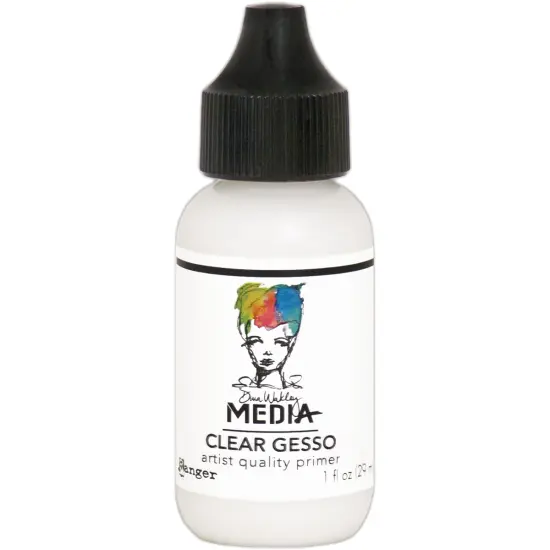 Dina Wakley Media Gesso 1oz Tube-Clear {1}