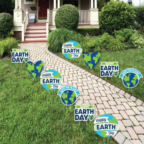 Big Dot of Happiness Happy Earth Day - Lawn Decorations - Outdoor Save the Planet Yard Decorations - 10 Piece {1}