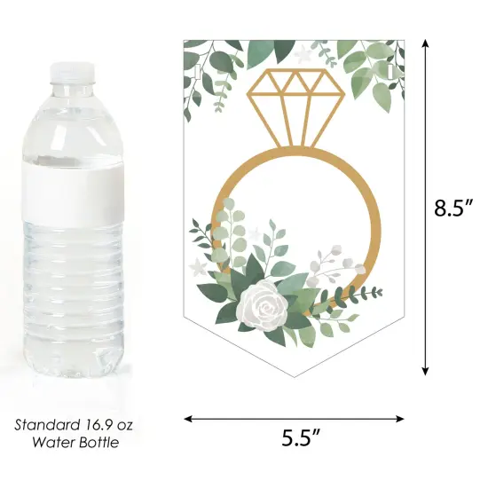 Big Dot of Happiness Boho Botanical Bride - Greenery Bridal Shower and Wedding Party Bunting Banner - Party Decorations - Congrats Bride-To-Be {3}