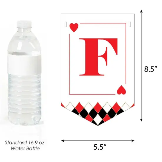 Big Dot of Happiness Las Vegas - Casino Party Bunting Banner - Party Decorations - Feeling Lucky Casino Night {4}