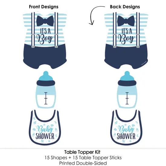 Big Dot of Happiness It's a Boy - Blue Baby Shower Centerpiece Sticks - Table Toppers - Set of 15 {6}