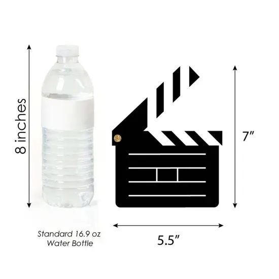 Big Dot of Happiness Red Carpet - Clapboard, Movie Tickets and Film Reel Decorations DIY Movie Night Party Essentials - Set of 20 {6}