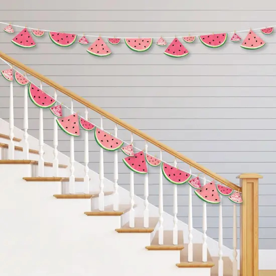 Big Dot of Happiness Sweet Watermelon - Fruit Party DIY Decorations - Clothespin Garland Banner - 44 Pieces {3}