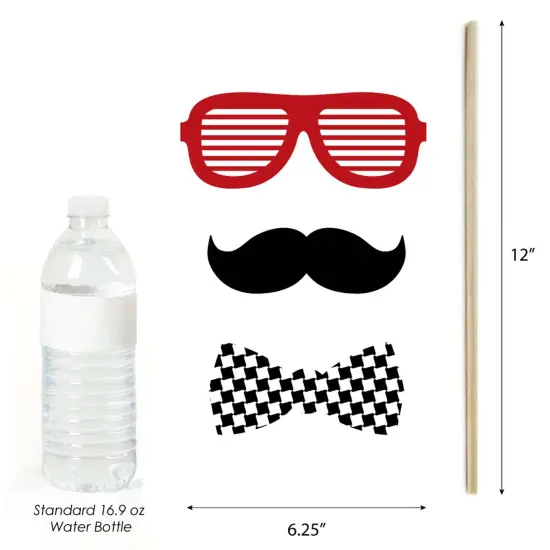 Big Dot of Happiness Party Like a Rockstar - Photo Booth Props Kit - 20 Count {6}