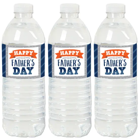 Big Dot of Happiness Happy Father's Day - We Love Dad Party Water Bottle Sticker Labels - Set of 20 {1}