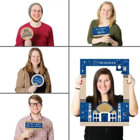 Big Dot of Happiness Eid Mubarak - Ramadan Selfie Photo Booth Picture Frame & Props - Printed on Sturdy Material {3}