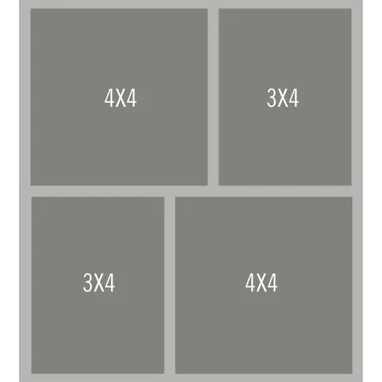 Simple Stories Simple Pages Page Template-(1) 2-4"X4" & 2-3"X4" {4}