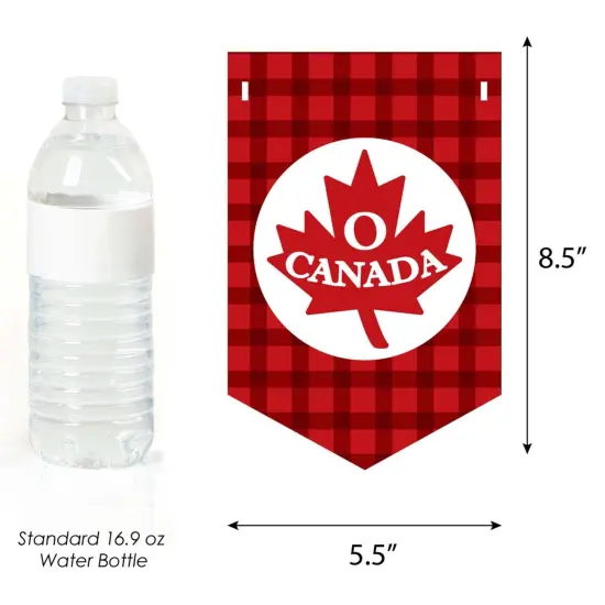 Big Dot of Happiness Canada Day - Canadian Party Bunting Banner - Party Decorations - Happy Canada Day {3}